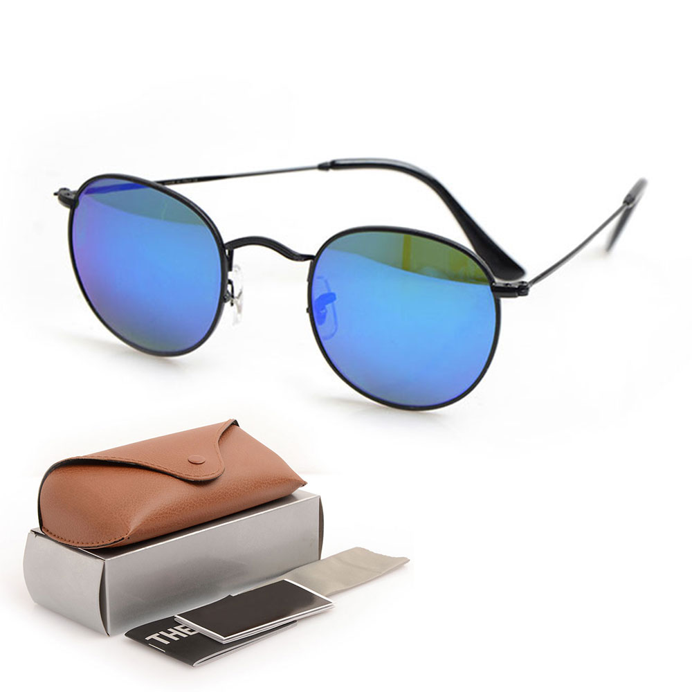 Brand New Round Men Sun glasses Brand Designer Eyewear Glass Lens For Womens Mirror Sunglasses UV protection glasses with Original cases box
Brand New Round Men Sun glasses Brand Designer Eyewear Glass Lens For Womens Mirror Sunglasses UV protection glasses with Original cases box