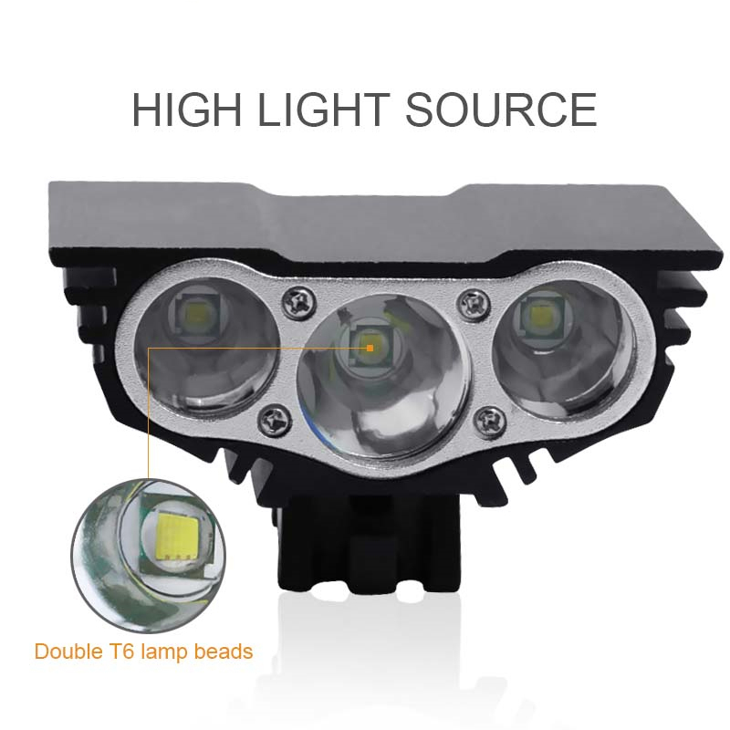 LED Bicycle Front Light 6000 Lumens T6 LED USB Waterproof Lamp Bike Bicycle Headlight Night Safety 4 Modes Lamp