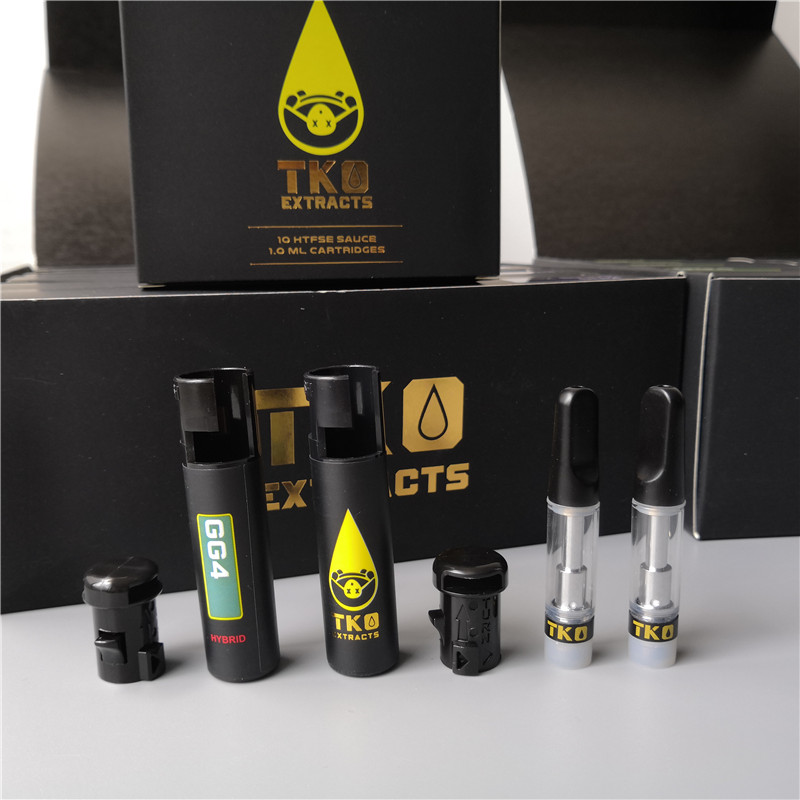 TKO Sauce Carts Matte Black Vape Cartridges Packaging 0.8ml 1ml Ceramic Empty Vape Pen Cartridge Dab Wax Vaporizer Thick Oil 510 Atomizer
TKO Sauce Carts Matte Black Vape Cartridges Packaging 0.8ml 1ml Ceramic Empty Vape Pen Cartridge Dab Wax Vaporizer Thick Oil 510 Atomizer