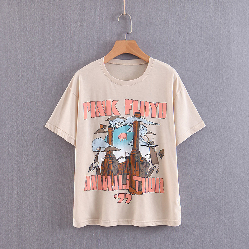 Women Boho T-shirt Retro Beige summer tee American Punk Rock Band Bohemian T-shirt women short sleeve round neck casual tee tops 2019 new, White
Women Boho T-shirt Retro Beige summer tee American Punk Rock Band Bohemian T-shirt women short sleeve round neck casual tee tops 2019 new, White