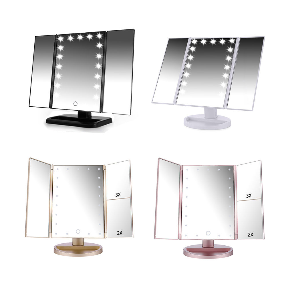 Tri-Fold Makeup Mirror with 22LED Light Portable Travel Compact Pocket Mirrors Travel Fold Makeup Mirror
Tri-Fold Makeup Mirror with 22LED Light Portable Travel Compact Pocket Mirrors Travel Fold Makeup Mirror