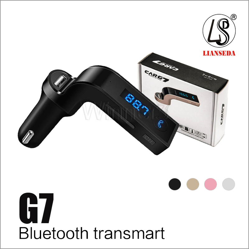 CAR G7 Bluetooth MP3 FM Transmitter Bluetooth Wireless Car Kit Hands Free FM Adapter Transmitter With USB Car Charger With Package
CAR G7 Bluetooth MP3 FM Transmitter Bluetooth Wireless Car Kit Hands Free FM Adapter Transmitter With USB Car Charger With Package