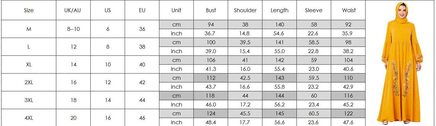 Elegant Muslim Embroidery Abaya Floral Maxi Dress Vestidos Cardigan Kimono Long Robe Gowns Jubah Middle East Eid Ramadan Islamic