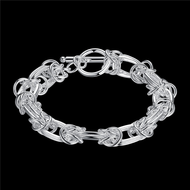 Hot sale best gift 925 silver Great leader Bracelet DFMCH025,Brand new fashion 925 sterling silver plated Chain link bracelets high grade
