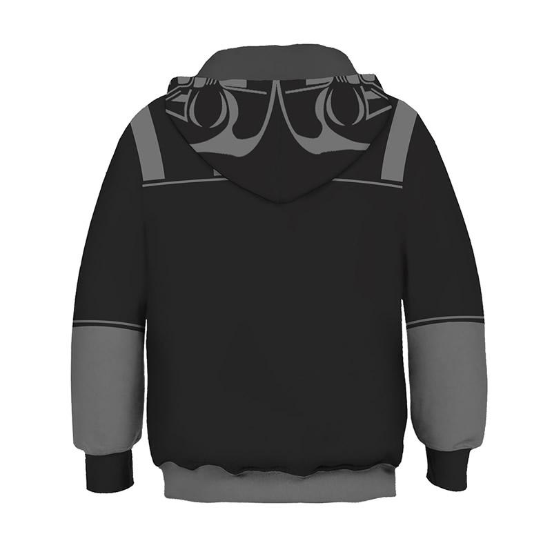 Kids sweatshirts Cosplay Hooded Fancy Clothes White Storm Trooper 3D Print Costumes New Movie Role Set