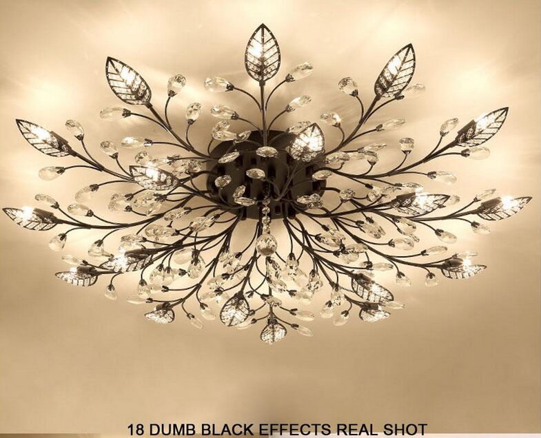 Modern K9 Crystal LED Flush Mount Ceiling Chandelier Lights Fixture Gold Black Home Lamps for Bedroom Kitchen Living Room MYY
Modern K9 Crystal LED Flush Mount Ceiling Chandelier Lights Fixture Gold Black Home Lamps for Bedroom Kitchen Living Room MYY