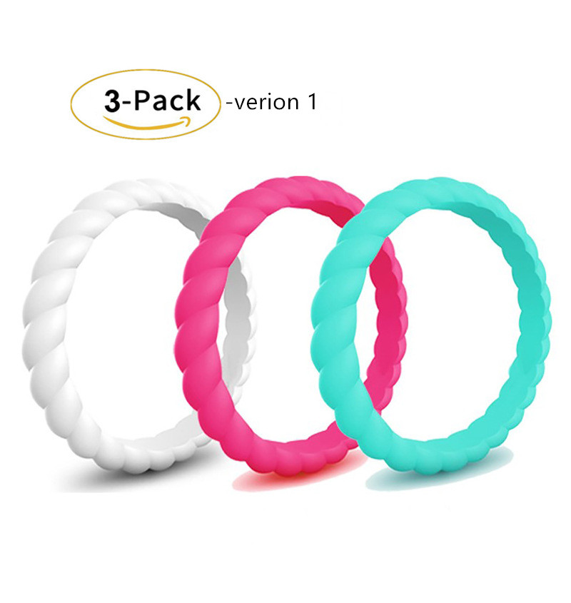 3 pack Womens Thin Swivel Rings Stackable Silicone Wedding Rings total 15 colors for your choice, Slivery;golden
3 pack Womens Thin Swivel Rings Stackable Silicone Wedding Rings total 15 colors for your choice, Slivery;golden