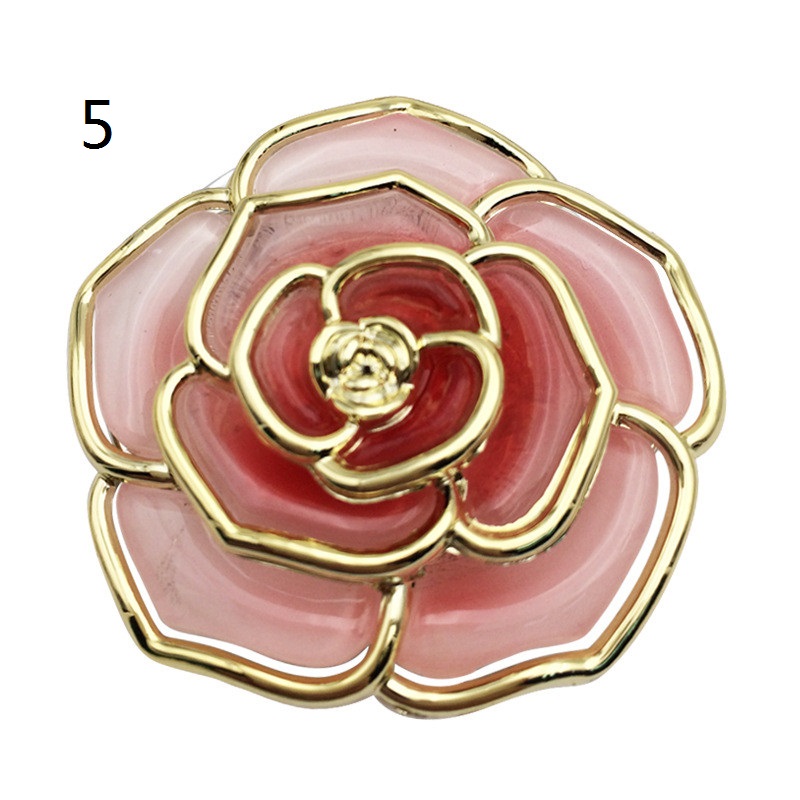 Rose Shape Foldable Bag Hanger Creative Cafe Office Table Hook for Bag Purse