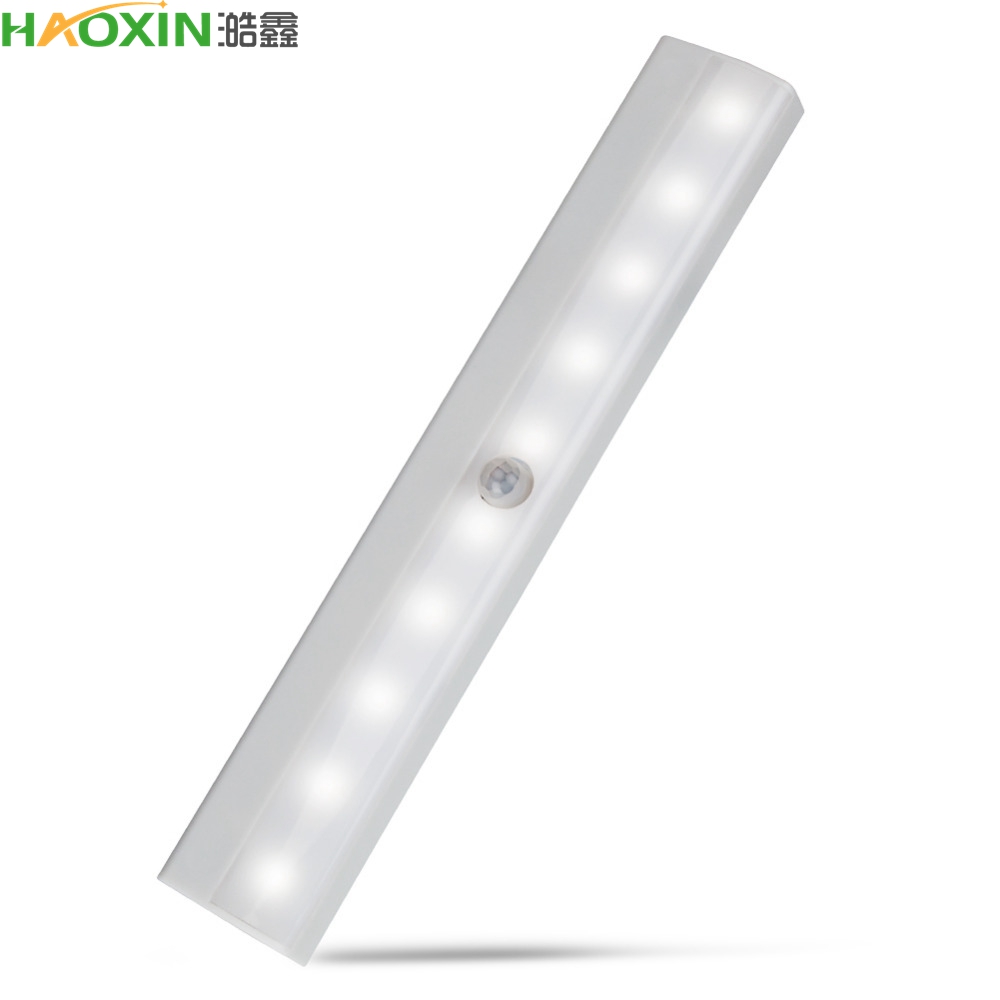 HaoXin 10 LED Motion PIR Sensor Light Automatic Light Sensing Night Light For Clothing Store Adhesive Tape Wardrobe Lamp
HaoXin 10 LED Motion PIR Sensor Light Automatic Light Sensing Night Light For Clothing Store Adhesive Tape Wardrobe Lamp