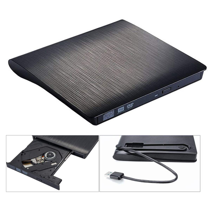 USB3.0 Slim External DVD RW Writer Drive Burner Reader Player Optical Drives For Desktop Laptop PC