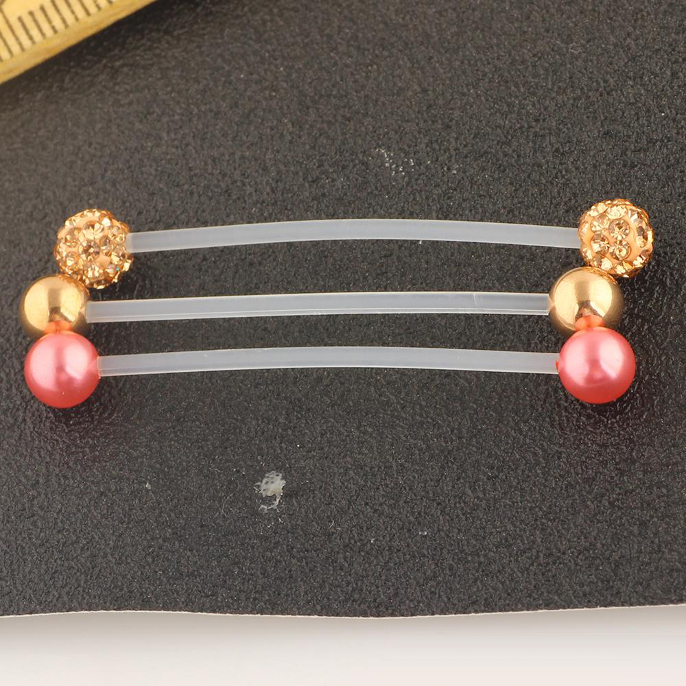Bioplast UV Barbell Pregnancy Navel Button Rings Belly Ring Ear Industrial Barbell Body Piercing Jewelry 40pcs