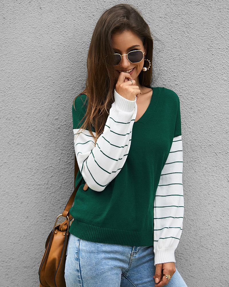 High quality autumn winter stripe T Shirt Women Striped Tshirt Knitted Cotton 2019 Korean T-Shirt Woman Clothes Tee Shirt