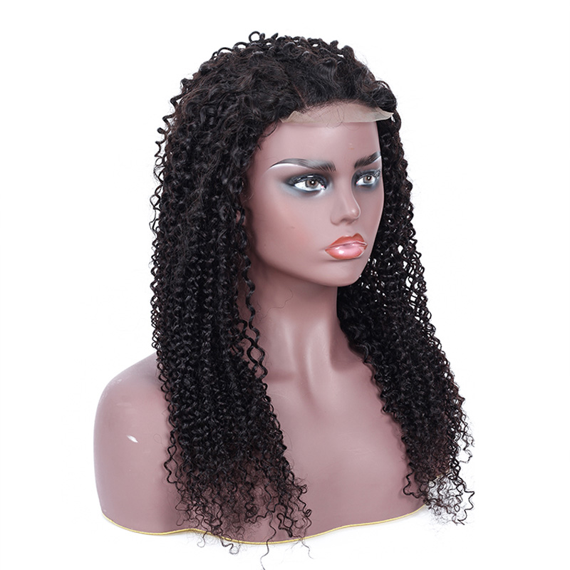 Brazilian Virgin 4X4 Wig Kinky Curly Products Lace Wigs 100% Human Hair 12-30Inch Natural Color Free Part