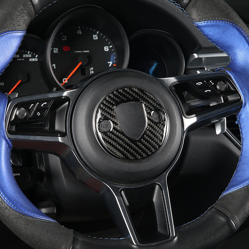Carbon Fiber Steering Wheel Emblem Decoration 3D Stickers Car Styling For Porsche Macan Panamera 718 New Cayenne Auto Accessories
Carbon Fiber Steering Wheel Emblem Decoration 3D Stickers Car Styling For Porsche Macan Panamera 718 New Cayenne Auto Accessories