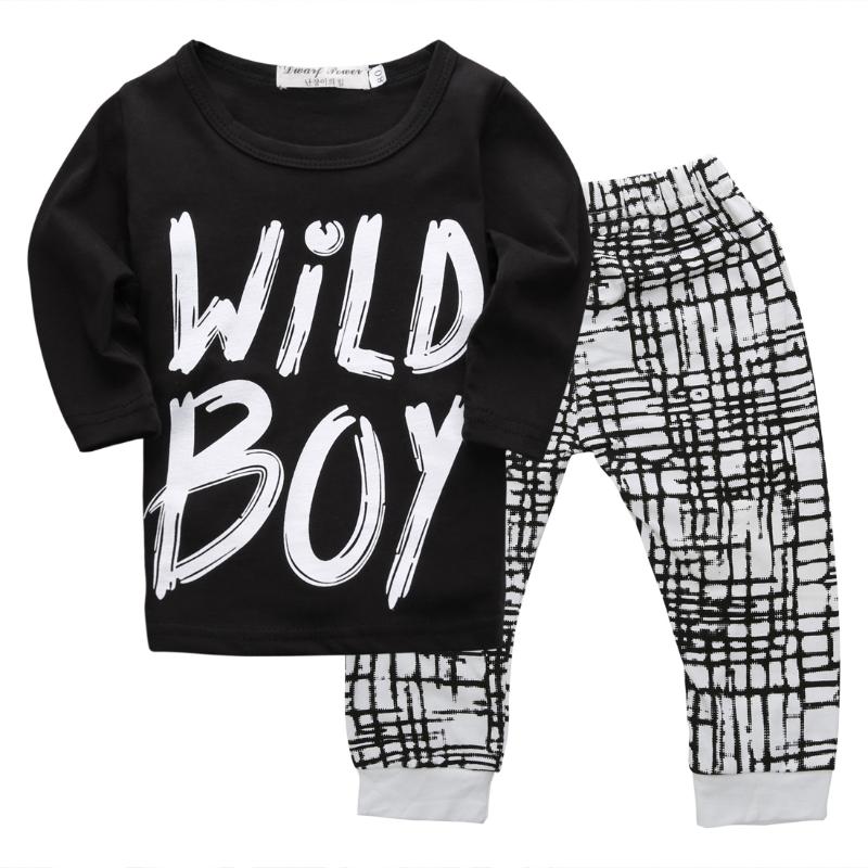 0-24Months wild boy printed Tops Long Sleeve T-shirt +Long Pants 2pcs Set For New born Baby Boys Clothes casual outfits, As pic
0-24Months wild boy printed Tops Long Sleeve T-shirt +Long Pants 2pcs Set For New born Baby Boys Clothes casual outfits, As pic