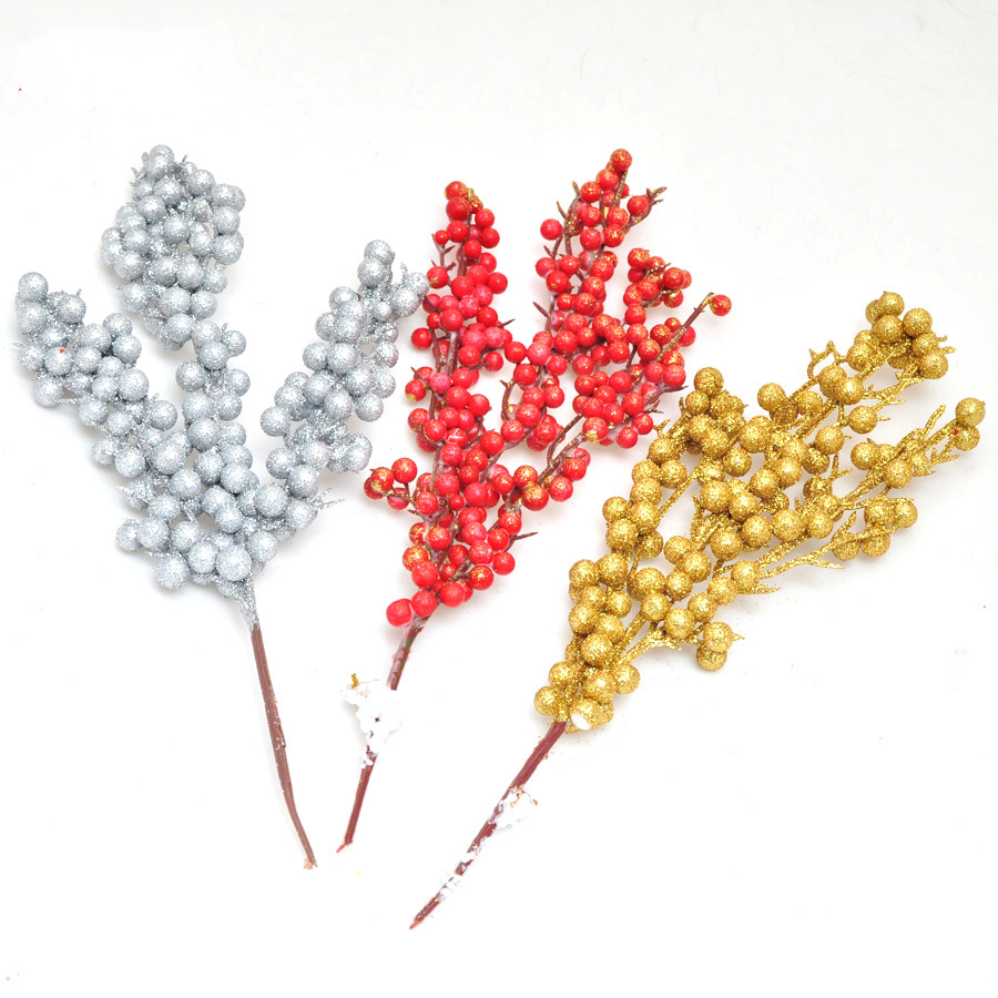 4pcs Cuttings Artificial Red fruit string Ear foam Glitter Poinsettia Home Ornament Festival Christmas Tree Decor Party Supplies
4pcs Cuttings Artificial Red fruit string Ear foam Glitter Poinsettia Home Ornament Festival Christmas Tree Decor Party Supplies