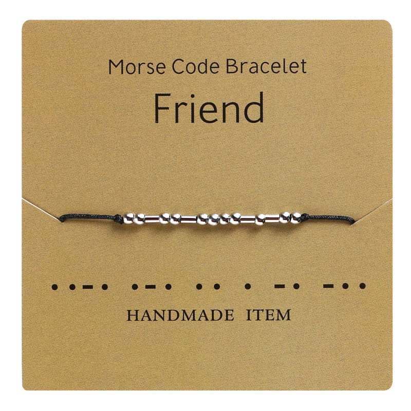 Best Bitches Family Friend Friendship Beads Bracelets Morse Code Bracelet Charm Bracelet for Women Men Jewelry Adjustable Gifts
Best Bitches Family Friend Friendship Beads Bracelets Morse Code Bracelet Charm Bracelet for Women Men Jewelry Adjustable Gifts