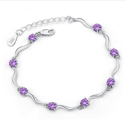 Fashion chain bracelets for women high quality crystal bracelets 925 sterling silver bracelets bangles fine jewelry GB654
Fashion chain bracelets for women high quality crystal bracelets 925 sterling silver bracelets bangles fine jewelry GB654