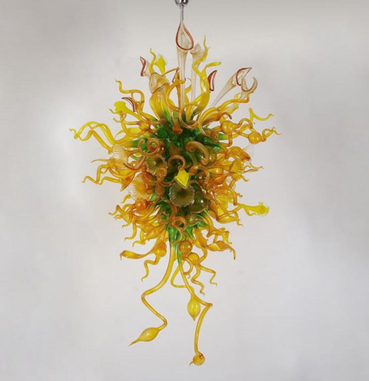 Wholesale Decorative Long Flower Lamp Chandeliers Lighting Amber and Green Glass Pendant Lamps Modern Hand Blown Chandelier with LED Bulbs
Wholesale Decorative Long Flower Lamp Chandeliers Lighting Amber and Green Glass Pendant Lamps Modern Hand Blown Chandelier with LED Bulbs
