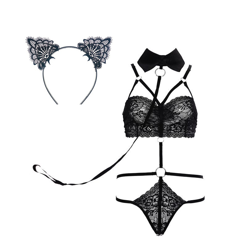 Black Lace Open Bra Sexy Temptation Underwear Bunny Costume Halloween Rabbit Nightclub Jumpsuit Rabbit Cosplay Bodysuit LY191222
Black Lace Open Bra Sexy Temptation Underwear Bunny Costume Halloween Rabbit Nightclub Jumpsuit Rabbit Cosplay Bodysuit LY191222