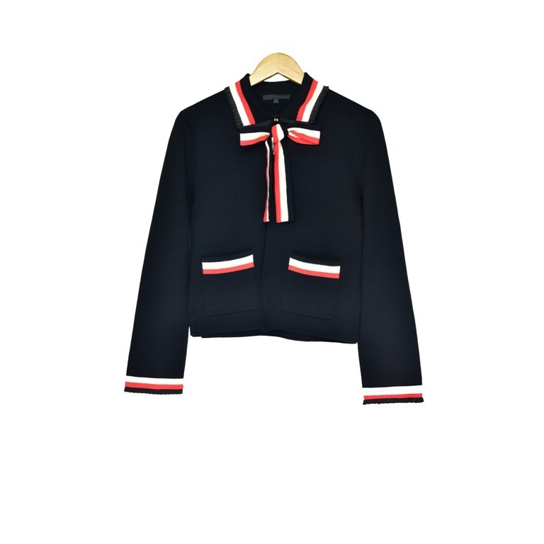 18 Small Xiangfeng Sweet Department Bow Lotus Leaf Edge Knitting Cardigan 81133, Black
18 Small Xiangfeng Sweet Department Bow Lotus Leaf Edge Knitting Cardigan 81133, Black