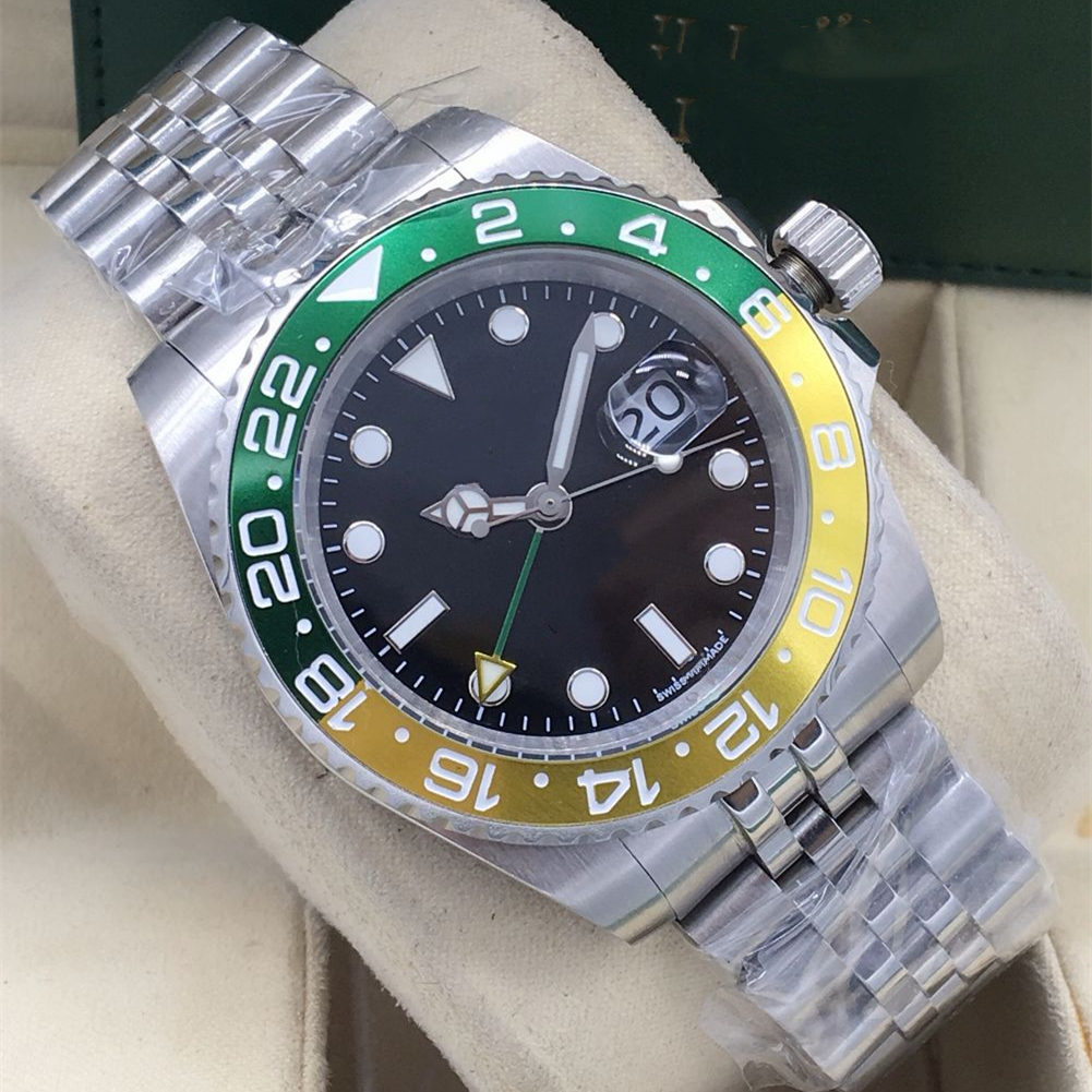 40mm men's automatic mechanical watch stainless steel yellow green ceramic watch outer ring, sapphire mirror waterproof date watch
40mm men's automatic mechanical watch stainless steel yellow green ceramic watch outer ring, sapphire mirror waterproof date watch