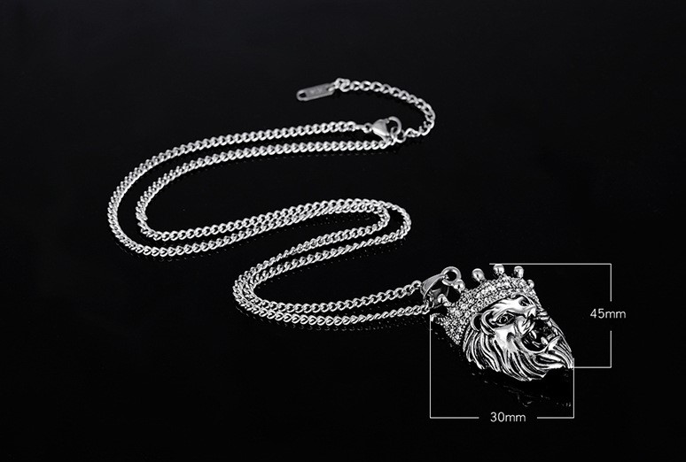 Wholesale- luxury designer rock hip hop cool diamond crown lion head titanium steel men pendant necklace
Wholesale- luxury designer rock hip hop cool diamond crown lion head titanium steel men pendant necklace