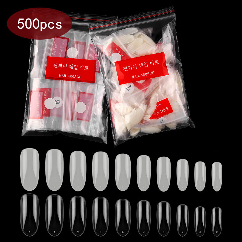 500pcs/ Bag Short Oval Piece Fake Nail Piece Natural Transparent Nail Extension Patch beautification for extended DIY, As show
500pcs/ Bag Short Oval Piece Fake Nail Piece Natural Transparent Nail Extension Patch beautification for extended DIY, As show