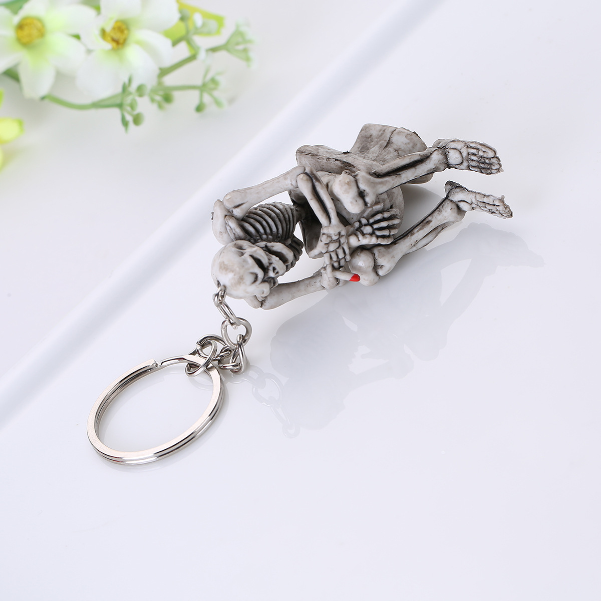 2019 Bluelans Fashion Creative Skull Toilet Purse Bag Rubber Keychain Gift Keyring Key Chain On Commode Rubber Keyring Charms Car Keyfob
