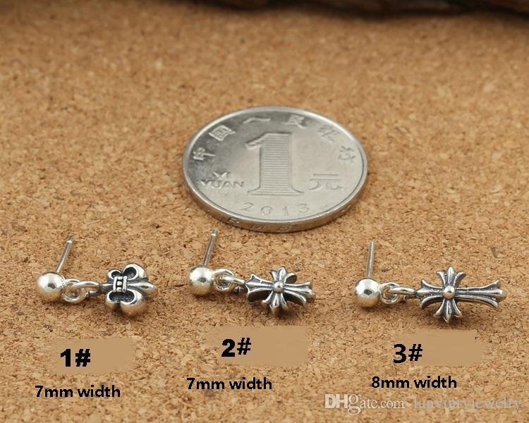 Brand 925 sterling silver earrings vintage American designer jewelry cross stud men earrings antique silver cute charm pendant hot
Brand 925 sterling silver earrings vintage American designer jewelry cross stud men earrings antique silver cute charm pendant hot