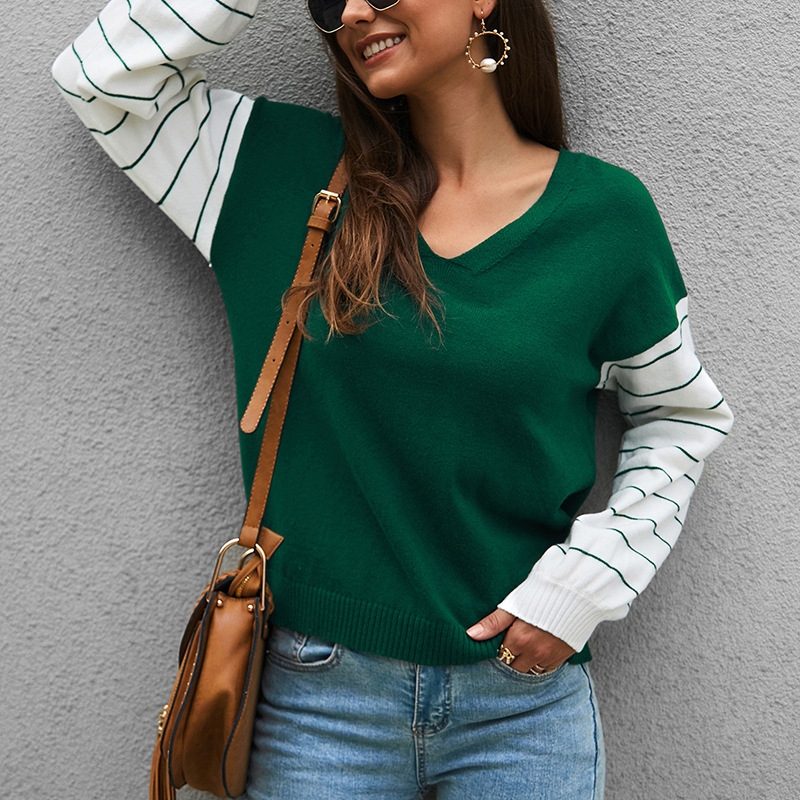 High quality autumn winter stripe T Shirt Women Striped Tshirt Knitted Cotton 2019 Korean T-Shirt Woman Clothes Tee Shirt