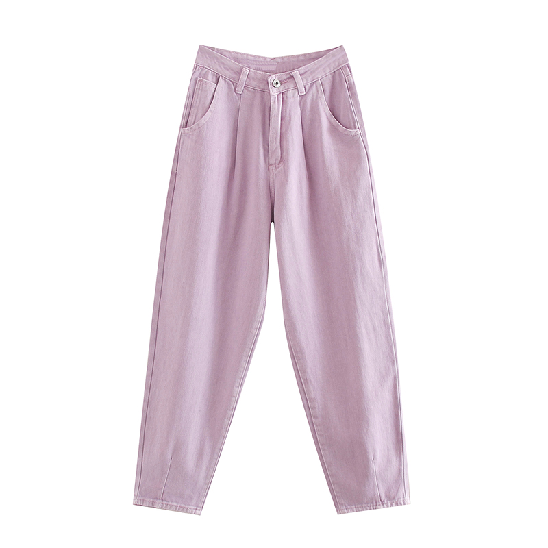 Women Solid Loose Cowboy Jeans Baggy Pleated Harem Pants Female High Waist Full Length Casual Trousers Lady Zipper Bottoms, Purple
Women Solid Loose Cowboy Jeans Baggy Pleated Harem Pants Female High Waist Full Length Casual Trousers Lady Zipper Bottoms, Purple