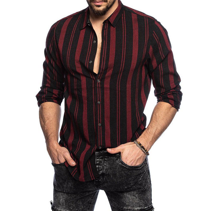 QNPQYX Men Striped Shirts Long Sleeved Casual Style Slim Fit Mens Hawaiian Shirts Summer Streetwear Button Lapels Camisas Hombre, Brown
QNPQYX Men Striped Shirts Long Sleeved Casual Style Slim Fit Mens Hawaiian Shirts Summer Streetwear Button Lapels Camisas Hombre, Brown