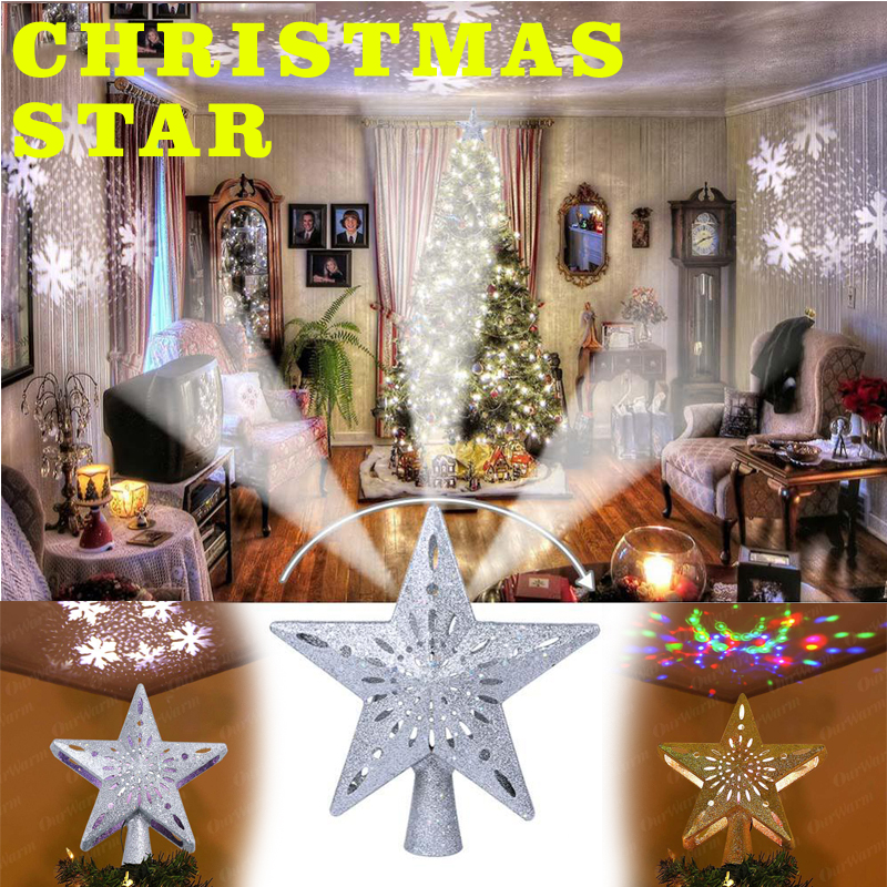 Christmas Tree Top Adjustable Star Led String Fairy Lights Curtain Projector Christmas Tree Topper Decoration Silver/Gold
Christmas Tree Top Adjustable Star Led String Fairy Lights Curtain Projector Christmas Tree Topper Decoration Silver/Gold