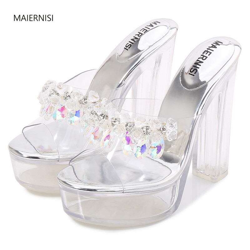 MAIERNISI Summer Sexy women's shoes New pattern Superior quality Sandals crystal 13C Thin Heels Fashion Show Nightclub 4-10 11, Black
MAIERNISI Summer Sexy women's shoes New pattern Superior quality Sandals crystal 13C Thin Heels Fashion Show Nightclub 4-10 11, Black