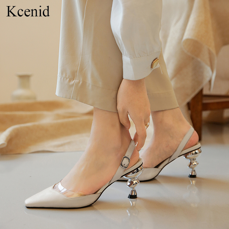 Kcenid Summer 2020 fashion sandals women genuine leather pointed toe concise party shoes woman strange heel sandals size 33-41, Beige
Kcenid Summer 2020 fashion sandals women genuine leather pointed toe concise party shoes woman strange heel sandals size 33-41, Beige