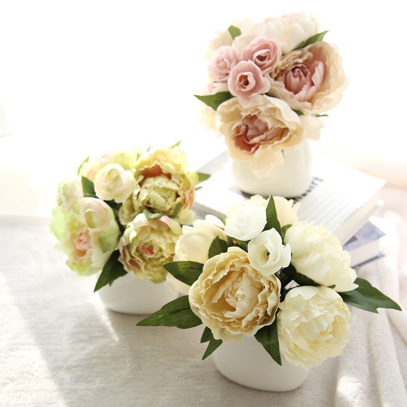 Special 8 wedding bridal hydrangea handmade bouquet peony silk flower artificial flower artificial DIY home decoration
Special 8 wedding bridal hydrangea handmade bouquet peony silk flower artificial flower artificial DIY home decoration