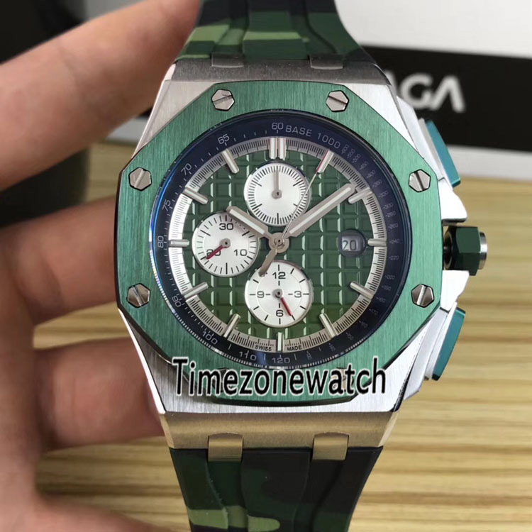 Royal 26400SO Two Tone 42mm Automatic Mens Watch Green Bezel Steel Case Green Texture Dial White Subdial Camouflage Rubber Timezonewatch E73, Slivery;brown
Royal 26400SO Two Tone 42mm Automatic Mens Watch Green Bezel Steel Case Green Texture Dial White Subdial Camouflage Rubber Timezonewatch E73, Slivery;brown