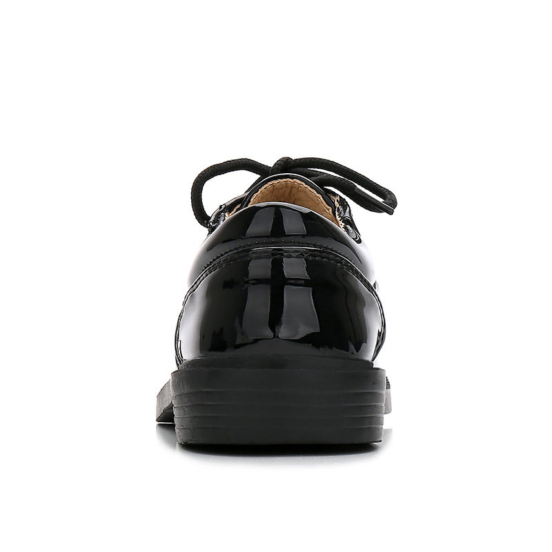 New Boys shoes black patent leather shoes British wind 2019 new primary and secondary school boys children show