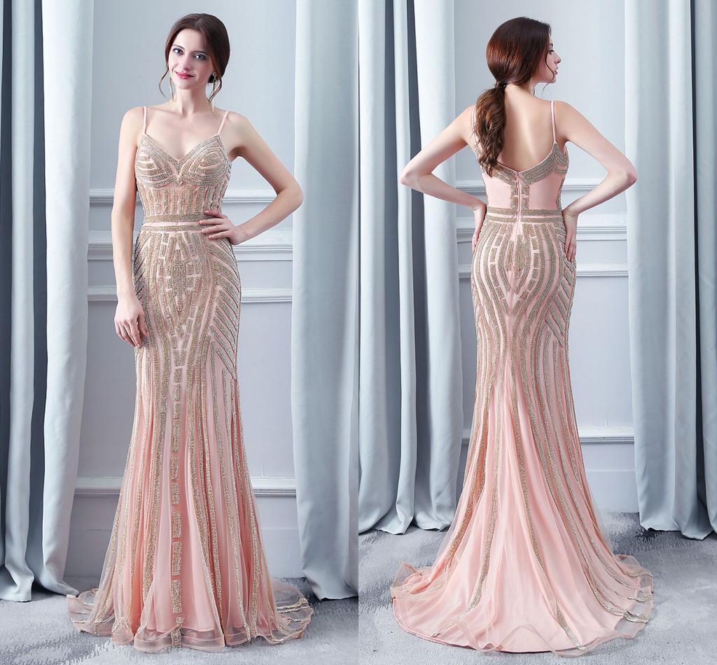 LX116 Sparkly Beaded Crystal Pink Prom Dresses Spaghetti Straps Mermaid Zipper Back Floor Length Formal Occasion Evening Party Dresses
LX116 Sparkly Beaded Crystal Pink Prom Dresses Spaghetti Straps Mermaid Zipper Back Floor Length Formal Occasion Evening Party Dresses
