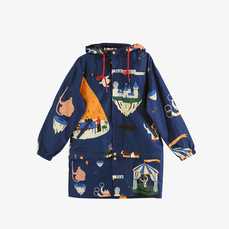 Antumn Winter New Women Trench Jackets Korean Playful Windbreaker Hooded Outwear Original Loose Long Coat, Blue
Antumn Winter New Women Trench Jackets Korean Playful Windbreaker Hooded Outwear Original Loose Long Coat, Blue