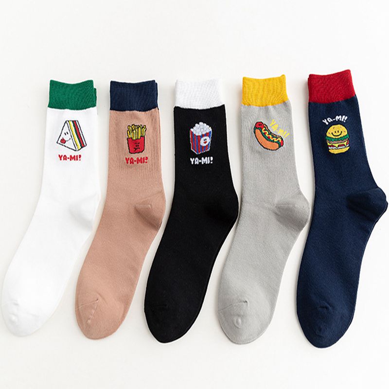 New Trend Personalized Cartoon Snack Hamburger Socks Chicken Rice Flower Hot Dog Pattern Pure Cotton Men and Women Socks, 04
New Trend Personalized Cartoon Snack Hamburger Socks Chicken Rice Flower Hot Dog Pattern Pure Cotton Men and Women Socks, 04