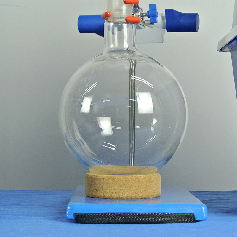 ZOIBKD Lab Supplies 5L Short Path Distillation Standard Kit with Vacuum Pump and Cooler