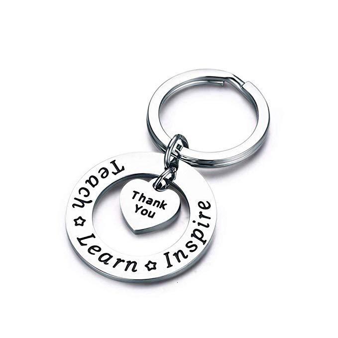 Teacher Graduation Keychain Thanksgiving Gift Teach Learn Inspire Stainless Steel Keychain Valentine's Day
Teacher Graduation Keychain Thanksgiving Gift Teach Learn Inspire Stainless Steel Keychain Valentine's Day