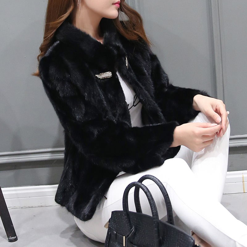 New Women Genuine Natural Piece Coat Jacket Winter Women Fur Outerwear Coats, Black
New Women Genuine Natural Piece Coat Jacket Winter Women Fur Outerwear Coats, Black