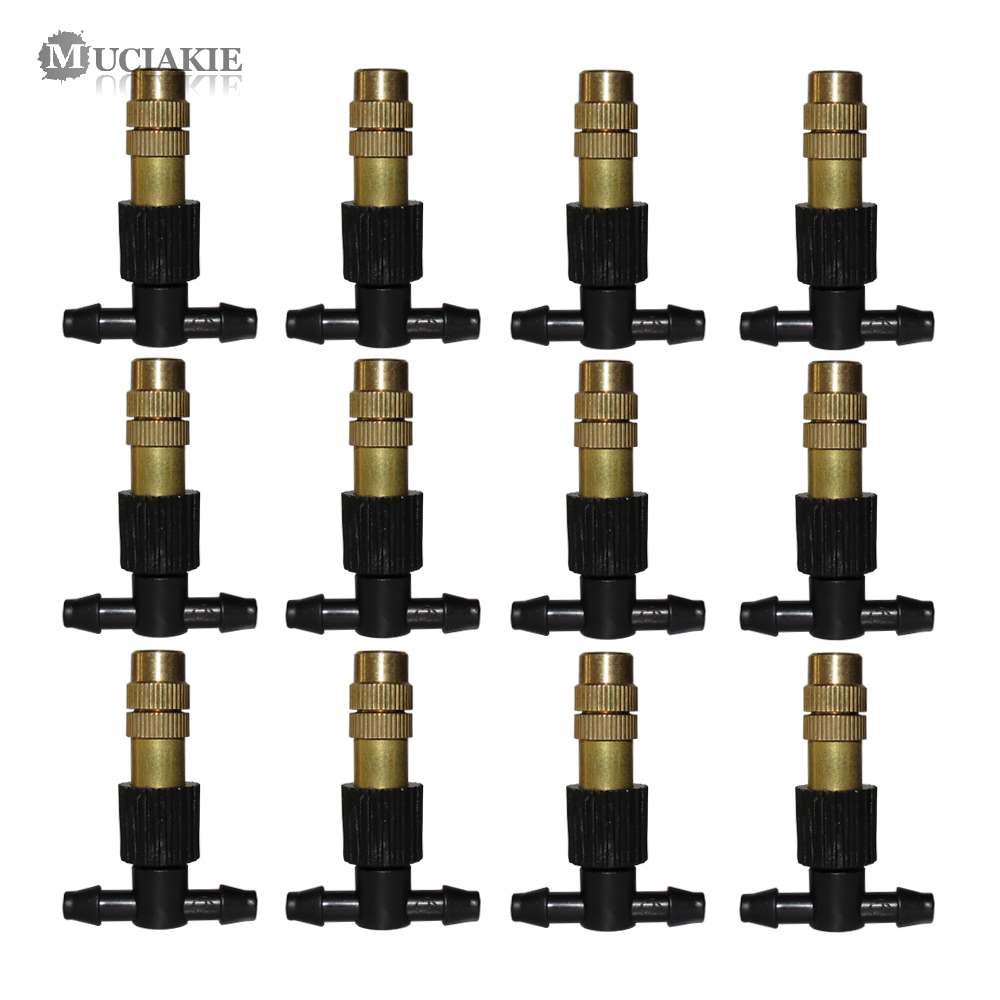 20/50/100PCS Adjustable Copper Misting Nozzle w/ 4/7mm Plastic Tee Connector Brass Watering Irrigation Sprinkler Cooling Nozzle, Axab863c x10 pcs
20/50/100PCS Adjustable Copper Misting Nozzle w/ 4/7mm Plastic Tee Connector Brass Watering Irrigation Sprinkler Cooling Nozzle, Axab863c x10 pcs
