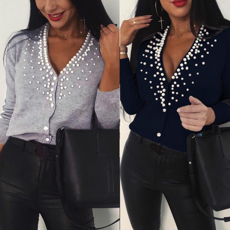 Fall Winter Women Solid Color Beading Long Sleeve Short Open Stitch Causal Women Cardigans Jacket, Gray
Fall Winter Women Solid Color Beading Long Sleeve Short Open Stitch Causal Women Cardigans Jacket, Gray
