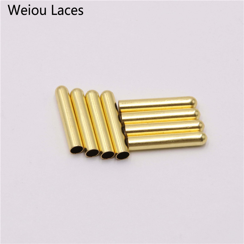 Weiou New Women Men Shoe Lace Tips Replacement Head For Shoestrings Bullet Aglets Round Accessories DIY Shoelaces