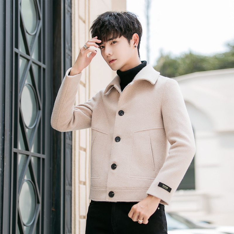 Winter New Short Woolen Coat Men Slim Fashion Solid Color Casual Woolen Jacket Jacket Man Streetwear Warm British Wind, Black
Winter New Short Woolen Coat Men Slim Fashion Solid Color Casual Woolen Jacket Jacket Man Streetwear Warm British Wind, Black