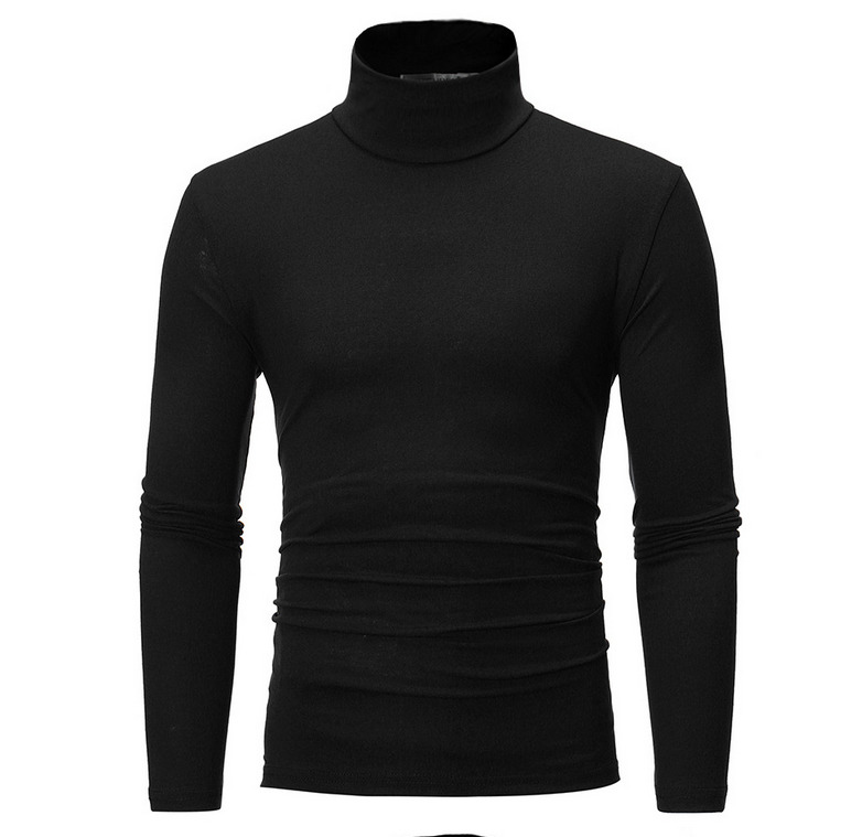 Men's Sweaters Man High Lead Design Long Sleeve Sweater Jacket Solid Knitted Mens Warm Turtleneck Collar Slim Pullover Sweaters